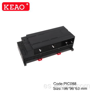 Cajas de plástico para riel din caja de abs caja de plástico electrónica caja de plástico personalizada caja de conexiones de montaje en superficie ip54